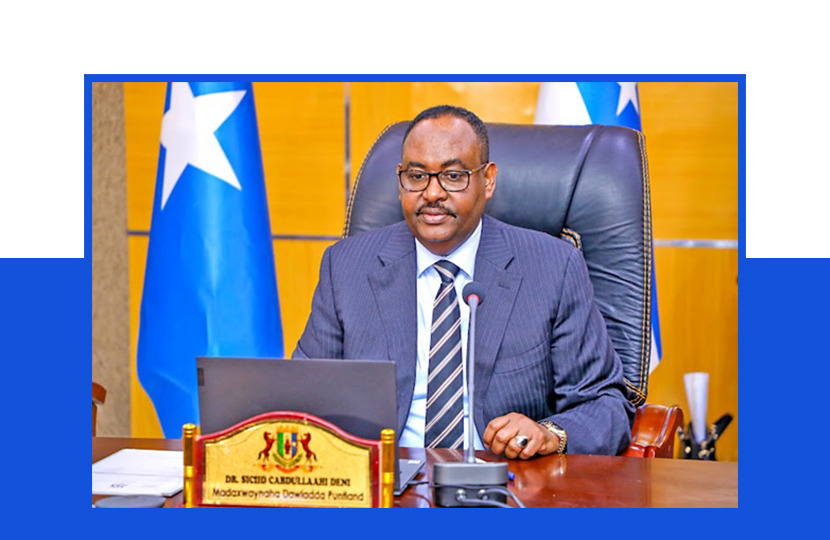 President Said Deni faces pressure from politicians and clan elders calling for the creation of a new Puntland