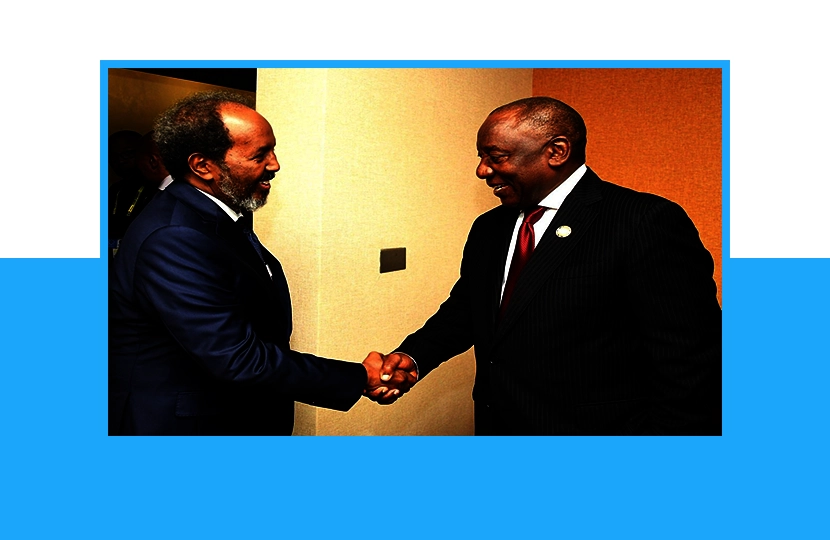 Somali and South African Presidents Discuss Strengthening Bilateral Ties and Regional Cooperation